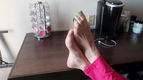 Bright Green Foot Tops