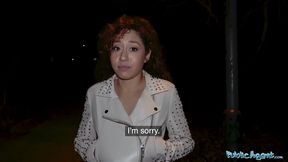 Cute Mexican rubs cum over her sweet ass after bonnet fuck