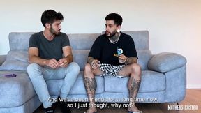 Lilixx gets double penetrated by two men in her first time anal sex in France