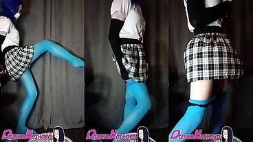 Dasha - Blue pantyhose