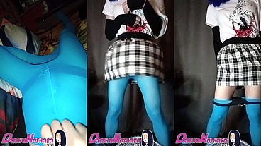 Dasha - Blue pantyhose