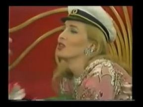 Blonde in a classic sex tape getting pounded on the bed