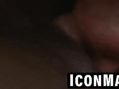 Ebony bottom screams as hung white stud splits him open