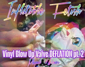 Inflatable Fetish: Vinyl Blow Up Valve DEFLATION pt. 2 Goddess Unicorn