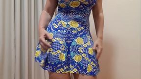 vestidinho florido q saio pra dar uma volta ao shopping provocar os macho