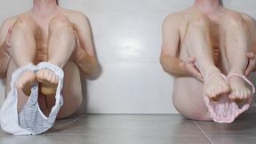 seeing double panties strip x 2