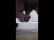 Teen Milks His Cock and Squirts The Load