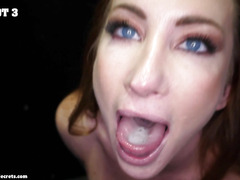 Sophia swallows 7 cumloads. Here are the 1st 4