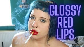 Close Up Smoking Fetish: Red Lips OMI Tease by BBW Femdom Goddess