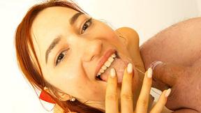 ”Angie Elif Deepthroats A Cock In The Bathroom”