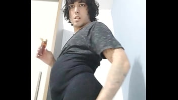 One of THE Best v&iacute_deos of me Very sexy skirt secretary Legs oiled emo makeup