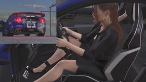 2020 Shelby GT500 Revving Template - Xion in Ankle Strap Stiletto Pumps 1080p