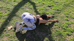 alumna atrevida recibio un enorme creampie despues del entrenamiento - completo