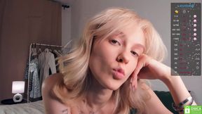 Blonde Teen Camgirl - Homemade solo