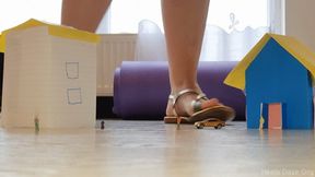 Giantess Crushes Little Town 4K