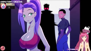 Love at first bite parody with busty and gifter dick vampire (KitanoDake animation) - Jazziuu