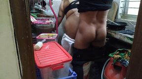 Desi Hot Step Mother Fucked in the Kitchen
