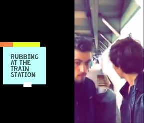 Il se fait sucer sur le quai d'une gare