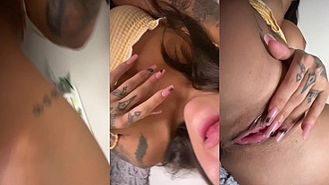 WET BLOWJOB WITH DILDO and PUSSY GAMES - Naughty BRUNETTE - Susy Gala