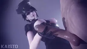 Bayonetta Jacking A Lucky Guy Off