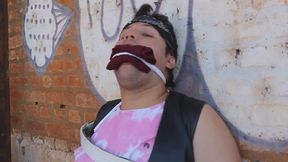 Cute bear gagged with his own underwear (Set 3)