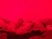 10 masturbating in my bed enjoying a huge dildo anal destruction