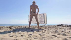 It is awesome to walk around with a hard cock on a public beach.