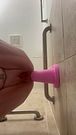 Big pink cone on the wall
