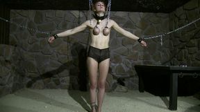 Muriel LaRoja - Chained Breast Predicament and Bondage Endurance Challenge - Part 1 wmv SD