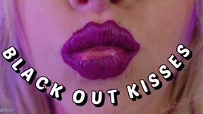 Dark Purple Lipstick Black out Kiss copy
