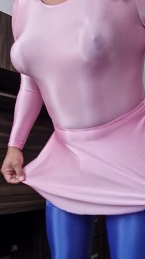 My New Gym Dress, You Like This Cute Gurl with Clitoris Under the Panty