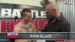 Locker Room Encounter: Fighter's Wild Moment with a Brunette After the Match