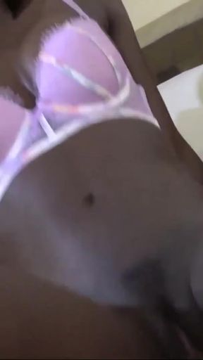 Dark Chocolate Ebony Babe Anal Stretched By BWC In Interracial Audition   Clip 1