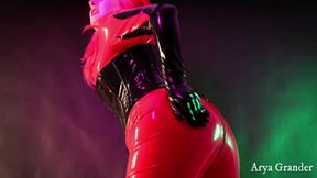 Latex MILF teasing hot free porn video