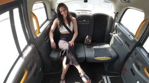 Sexy fitness trainer got fucked in the taxi