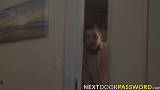 Teen man got his butt pounded by a tall jock hard and deep