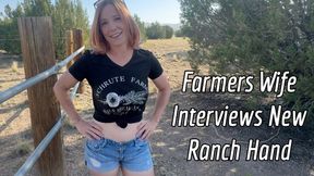 Farmer's Wife Sucks New Ranch Hand's Cock&#x1F32D; - Jane Canes & 'Channing' Gets Tagged