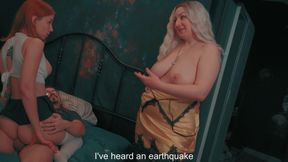 Stepbrother Is Caught in a Crossfire so Hot the House Leaned Like a Whore - Stepfamily Gangbang Threesome