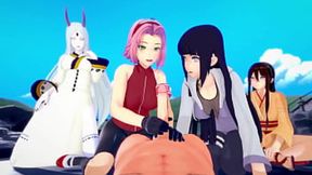 Naruto & friends have wild 3D hentai fuckparty