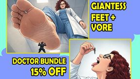 Giantess Doctor Double Treatment Bundle – Feet Crush + Voracious Vore (15% OFF!)