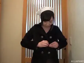 Sexy Japanese Nurse Dances Down & Pleases Her Boss Deeply