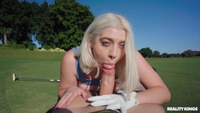 Picking up a juicy blonde on a golf course - Gia Ohmy