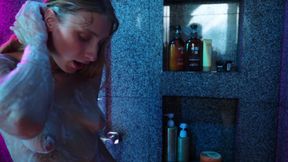 2 Horny Lesbians Have Fun in the Shower