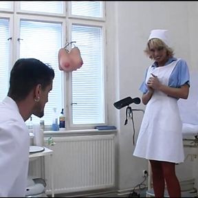 Sexy nurse fucked hard from behind