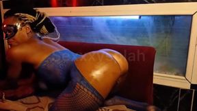 Skyveiw Sexy Ebony Stripper Takes Huge BBC Soggy Style by the Bar N Squirting