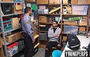 Hunk LP Officer bareback fucks black perps virgin ass
