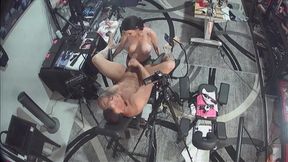 Mistress uses strap-on to peg and hammer his manhole