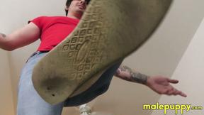 ”Deviant Johnny Mercy shows off his dominance & strength”