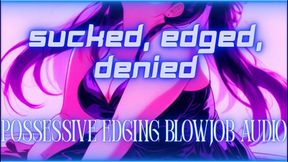 Sucked, Edged, Denied: Possessive Edging Blowjob Audio