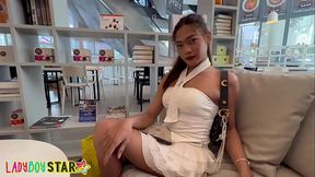 Ladyboystar - Amazing amateur Thai ladyboy gave me a blowjob and let me fuck her ass